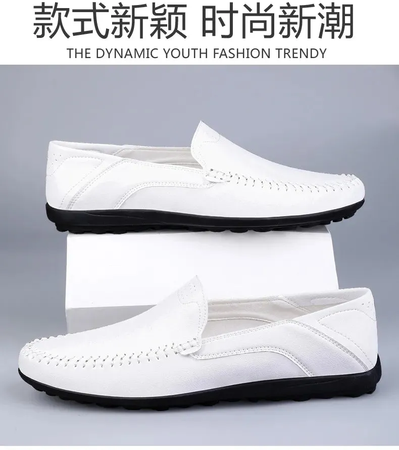 Men Handmade  Breathable Loafers Loafers Slippers