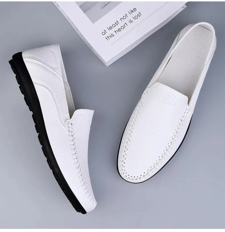 Men Handmade  Breathable Loafers Naturalizer Platform Loafers