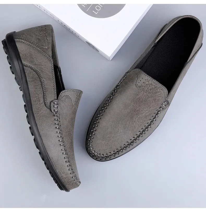J Crew Loafers Suede Men Handmade  Breathable Loafers