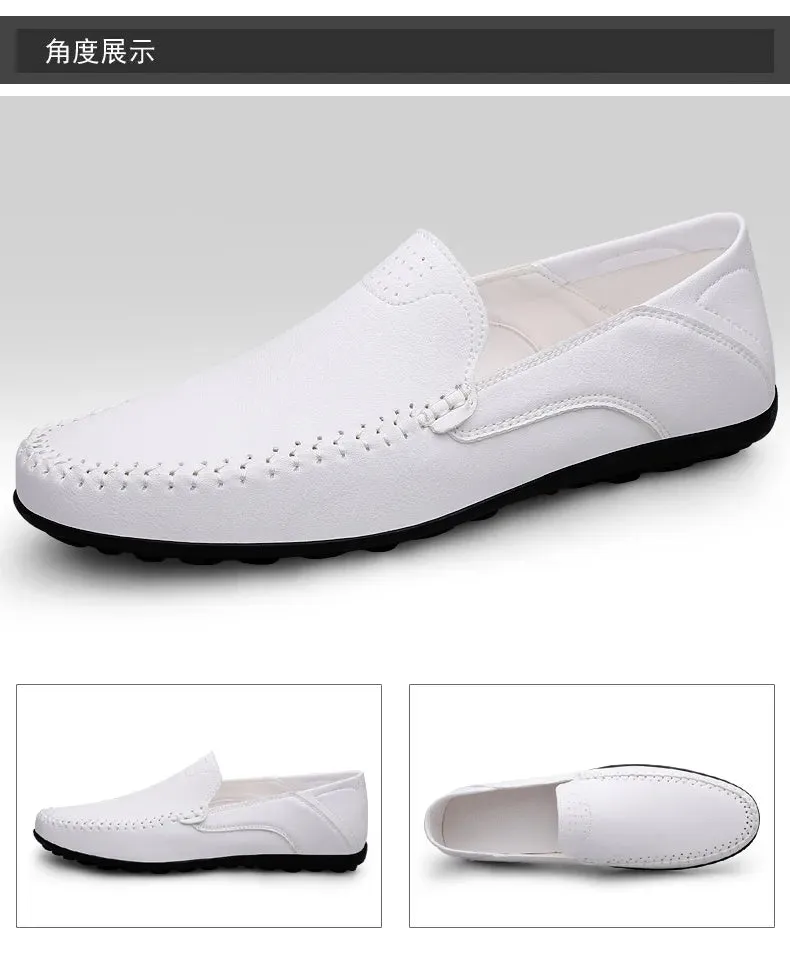 Men Handmade  Breathable Loafers Best Lug Sole Loafers