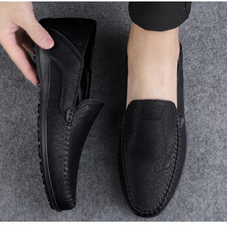 Men Handmade  Breathable Loafers Dress Loafers Suede