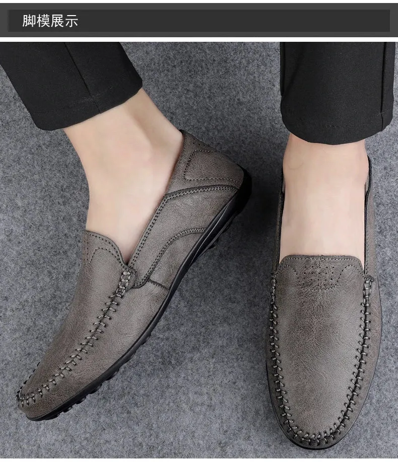 Men Handmade  Breathable Loafers Ferragamo Shoes Loafers