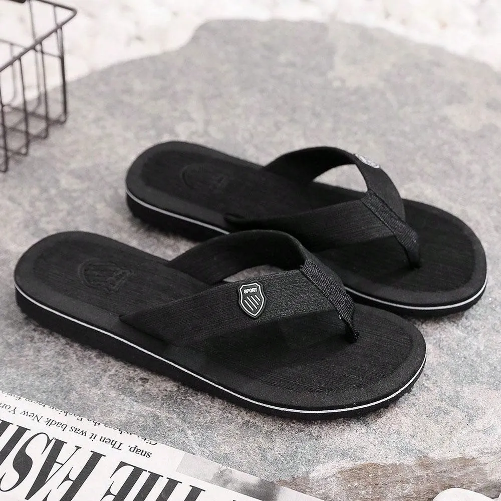 Kors Slippers Men Summer Flip Flops Beach Sandals Anti-Slip Casual Flat Shoes High Quality Slippers Home Slippers For Men