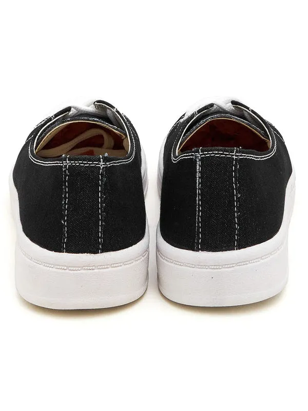 Barefoot House Slippers Men Vans Style Sneaker Shoes-Black-RT1863