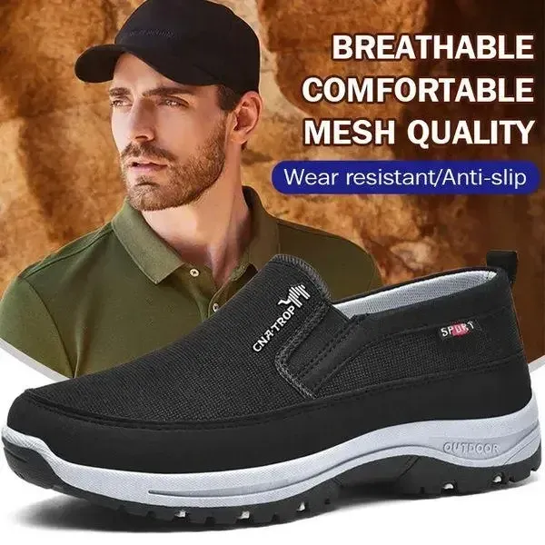 Tie Loafers Men's Arch Support & Breathable and Light & Non-Slip Shoes