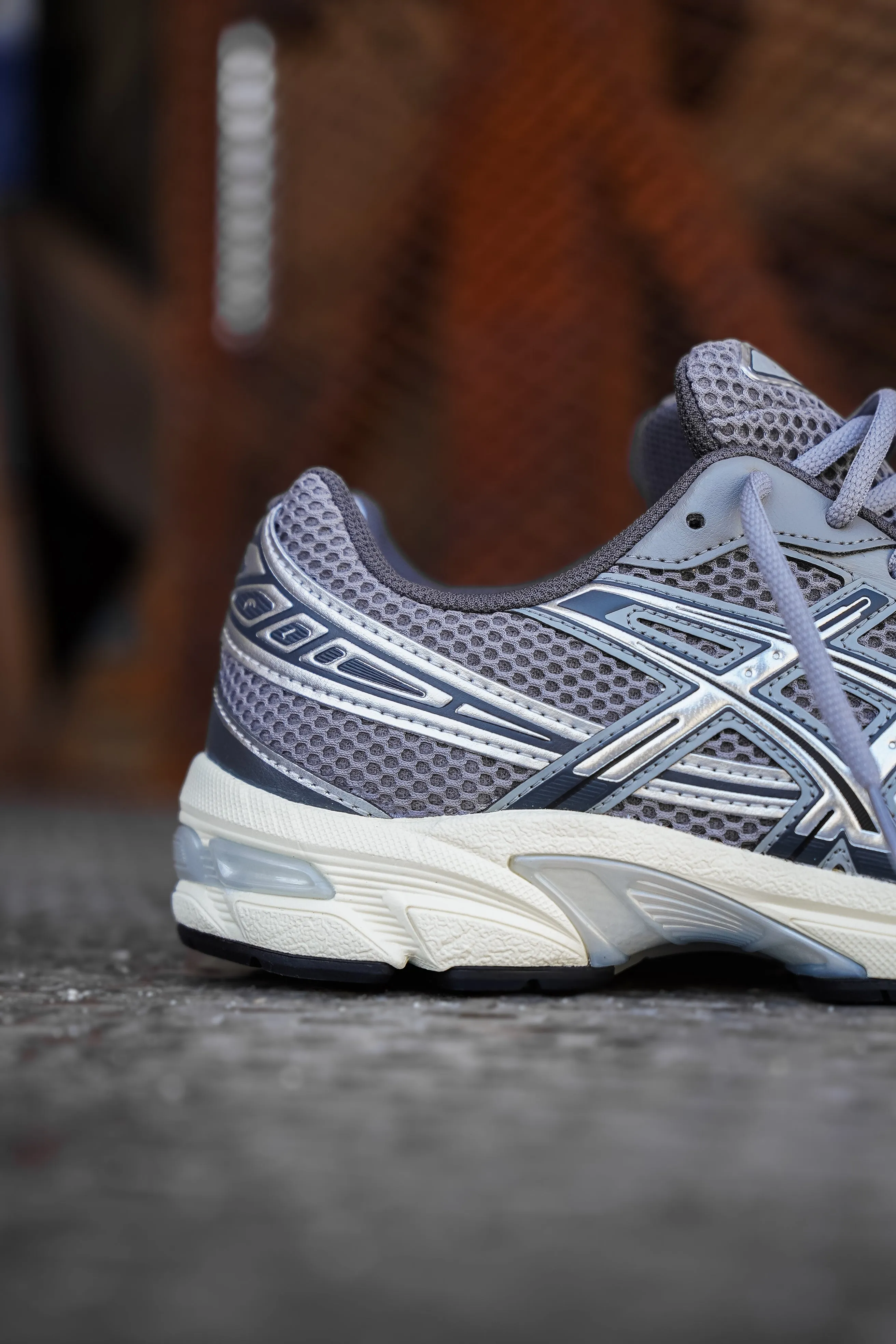 Old Asics Cheer Shoes Mens Asics Gel-1130 (Clay Grey/Pure Silver)