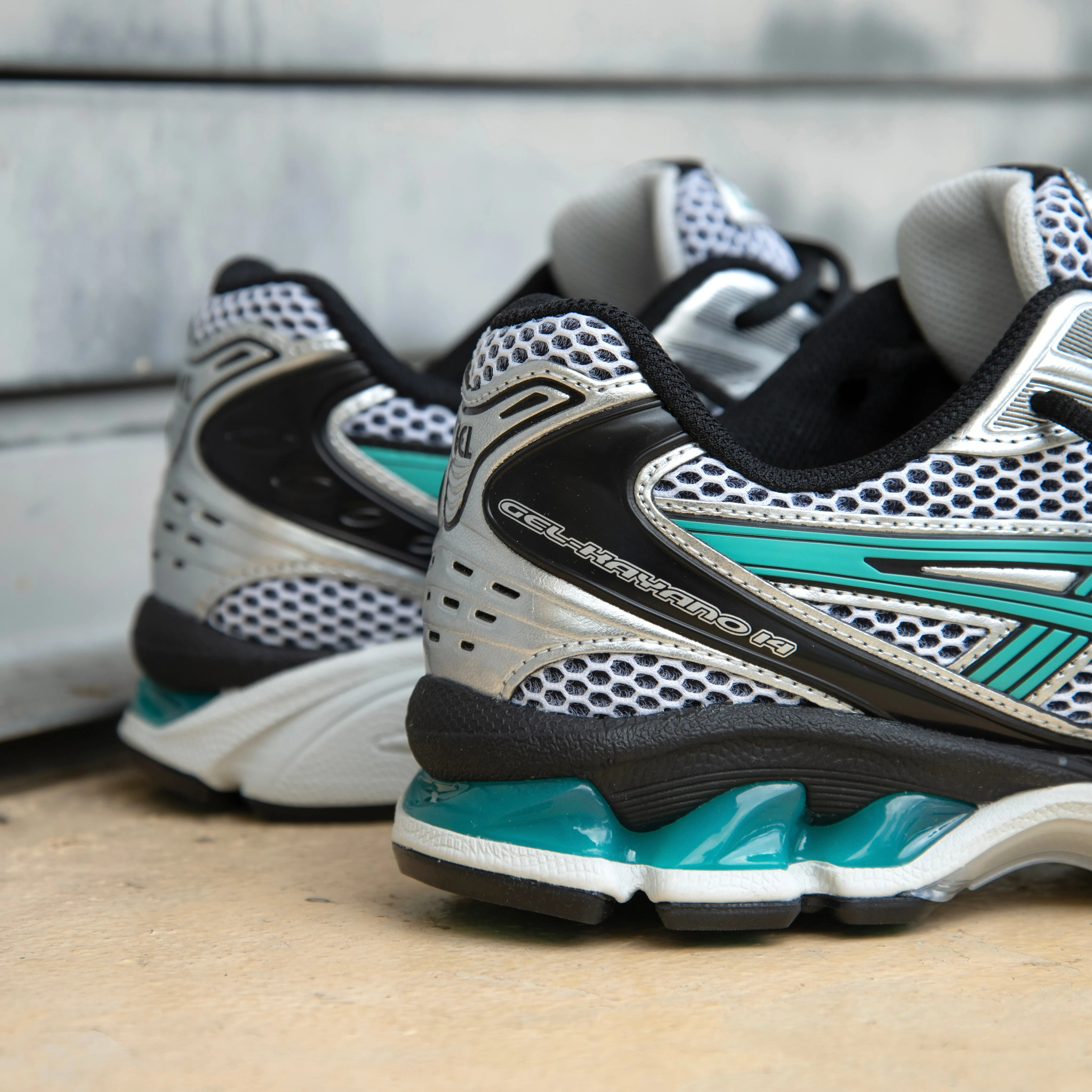 Mens Asics Gel-Kayano 14 (White/Waterfall) Best Walking Asics Shoes