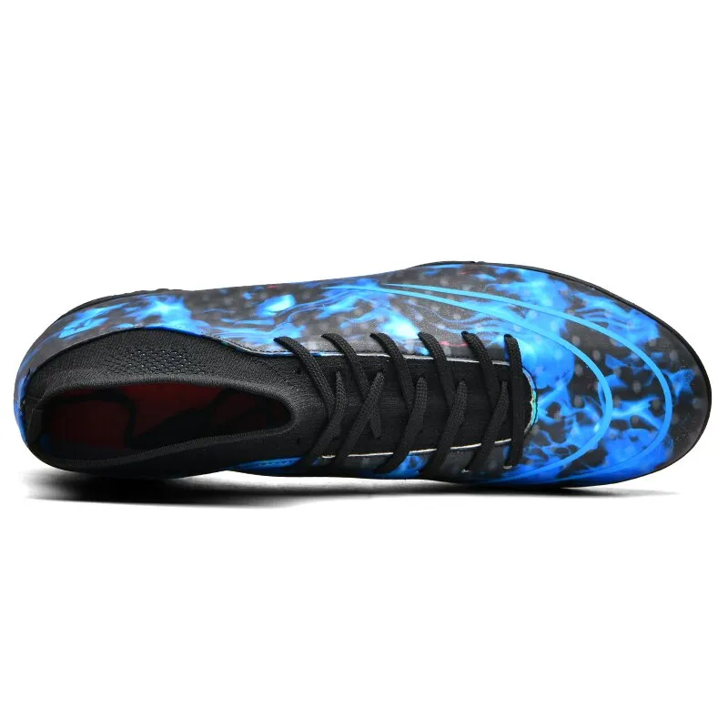 Sneakers Stores Near Me Mens High Top Soccer Shoes TF/FG Football Boots Cleats Non-Slip Wear-Resistant Grass Training Sneakers Outdoor Sport Footwears