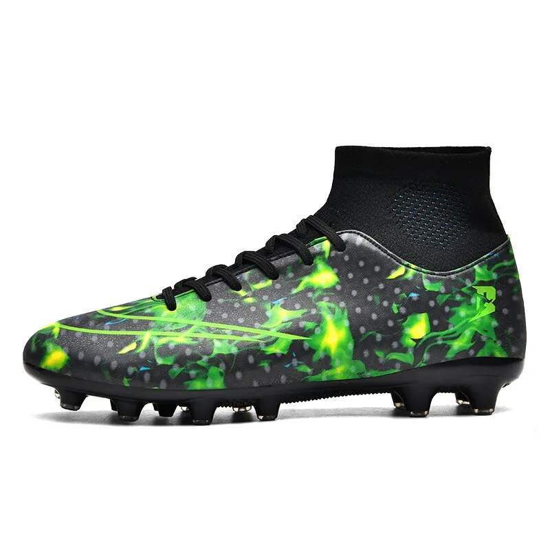 Cloudsurfer Sneakers Mens High Top Soccer Shoes TF/FG Football Boots Cleats Non-Slip Wear-Resistant Grass Training Sneakers Outdoor Sport Footwears