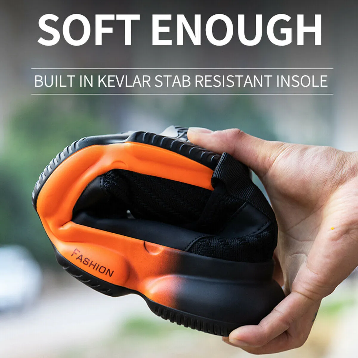 Men's Industrial Work Shoes Steel Toe Safety Protective Shoes Decimator Work Boots