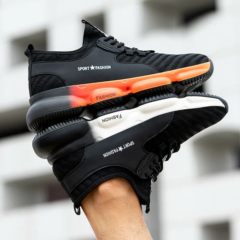 Men's Industrial Work Shoes Steel Toe Safety Protective Shoes Extreme Work Boots