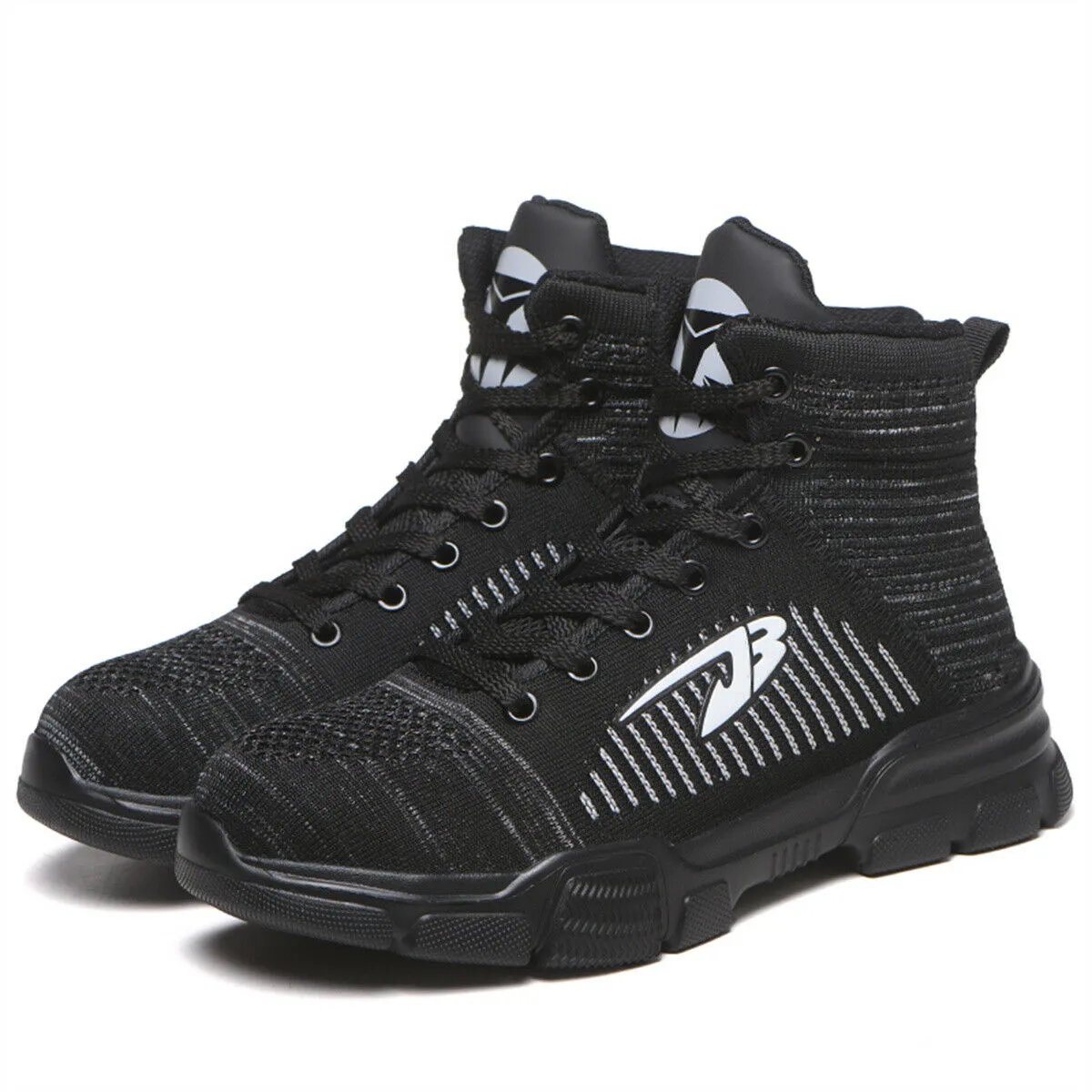 Men's Safety Shoe Slip for Worker High Top Sneaker Cotton Casual Steel Toe Shoes Work Boots Black Friday Sale