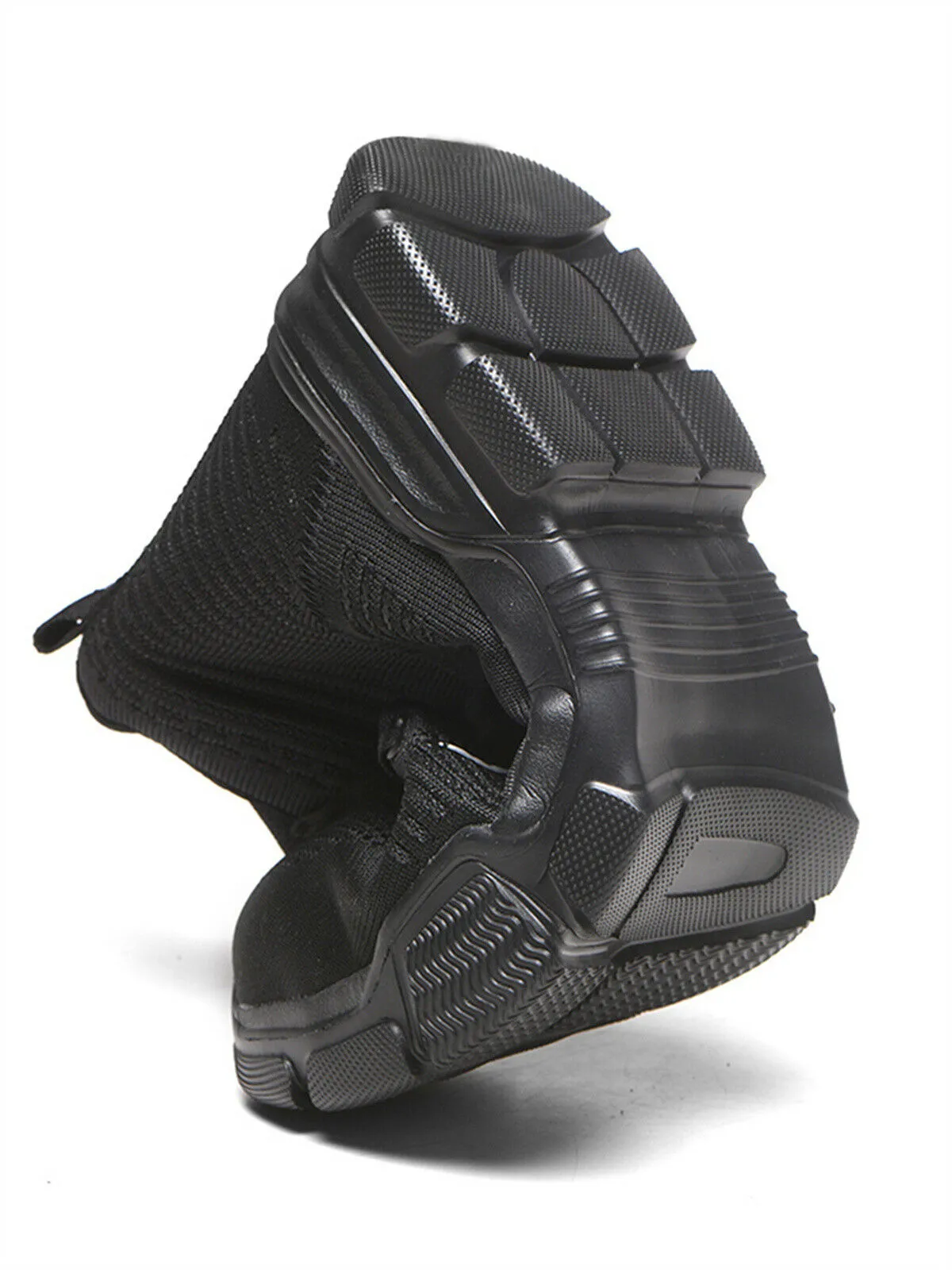 Men's Safety Shoe Slip for Worker High Top Sneaker Cotton Casual Steel Toe Shoes High End Work Boots