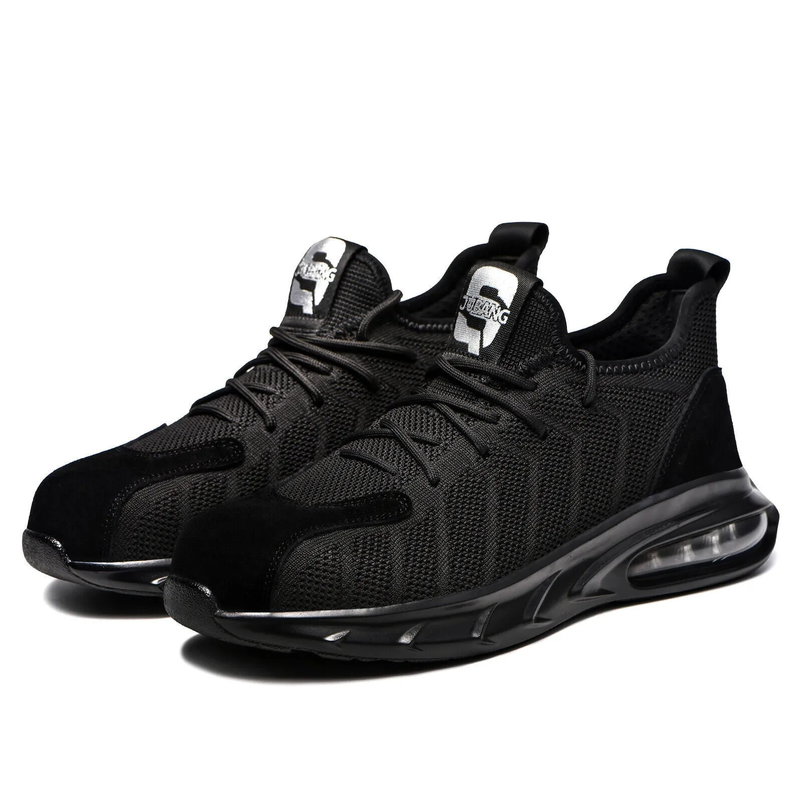 Steel Work Boots Mens Steel Toe Work Shoes Lightweight Anti-pierce Safety Shoes Outdoor Sneakers