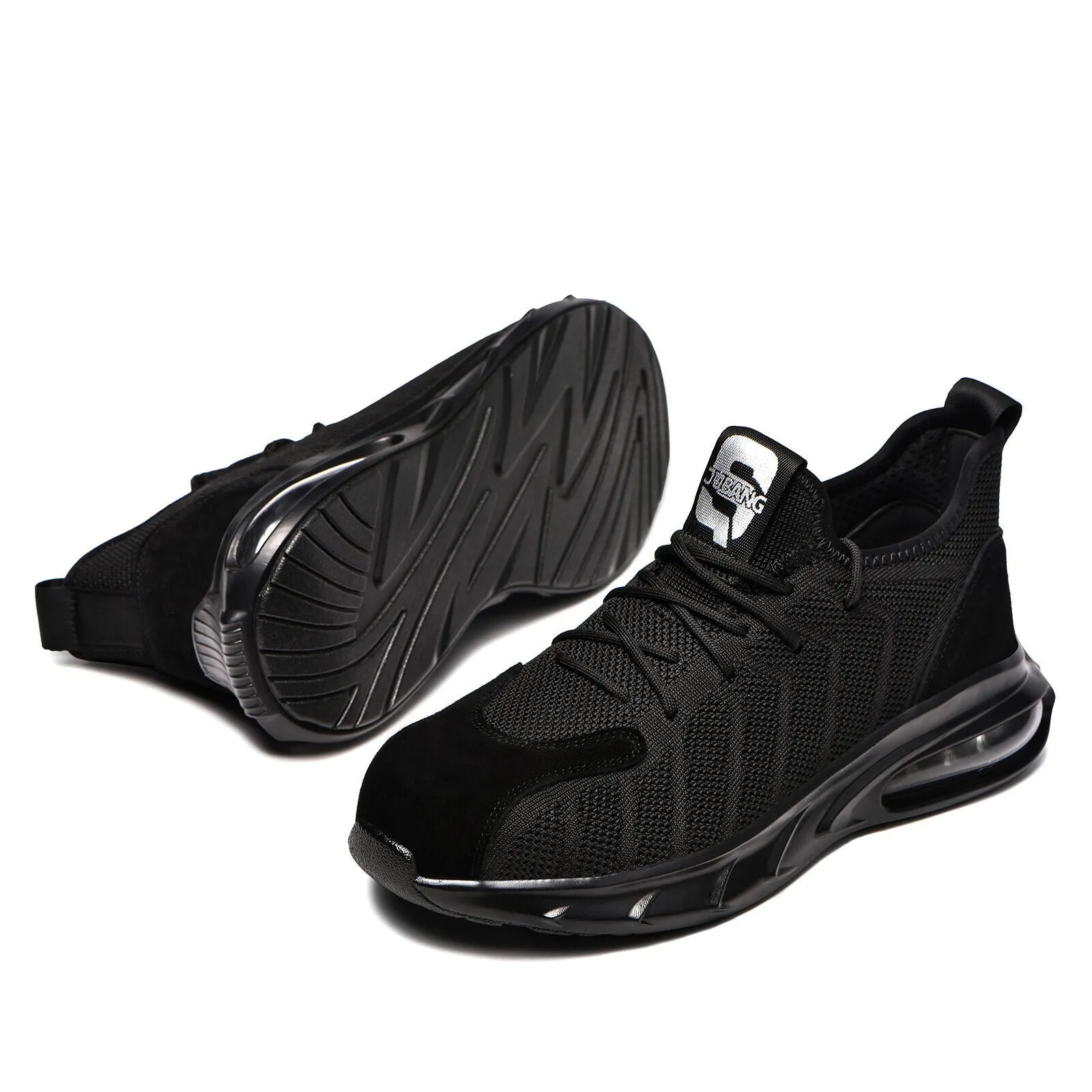 Work Shoes Mens Steel Toe Work Shoes Lightweight Anti-pierce Safety Shoes Outdoor Sneakers