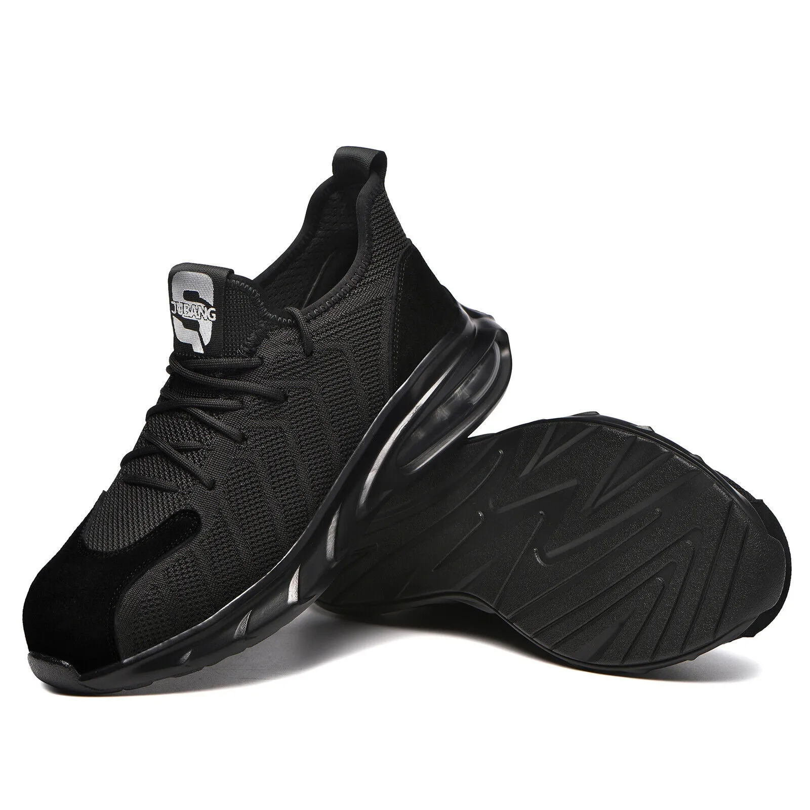 Mens Steel Toe Work Shoes Lightweight Anti-pierce Safety Shoes Outdoor Sneakers Light Work Boots