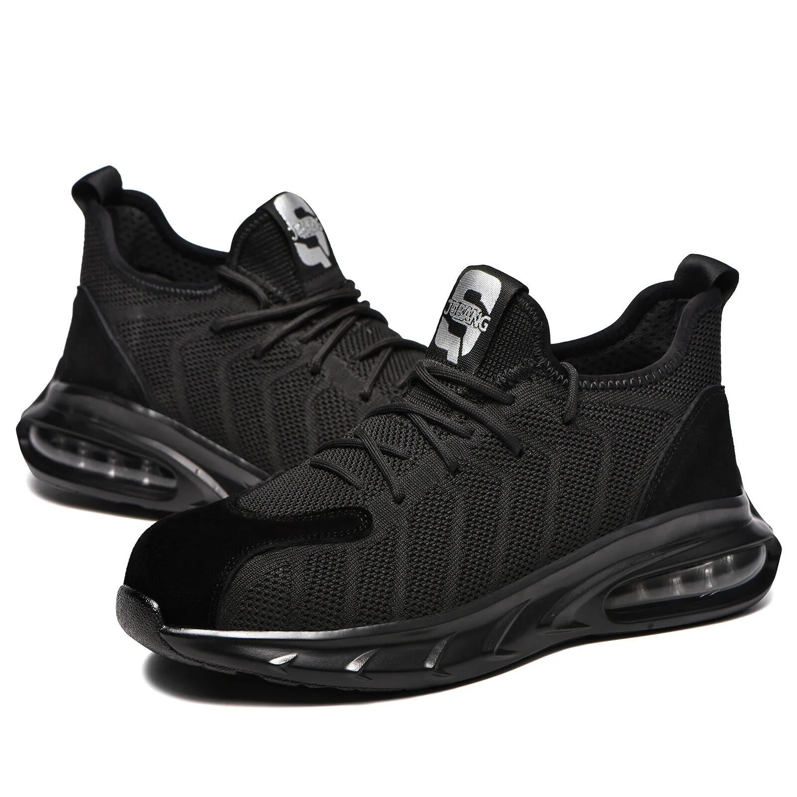 Mens Steel Toe Work Shoes Lightweight Anti-pierce Safety Shoes Outdoor Sneakers Aerial Work Boots