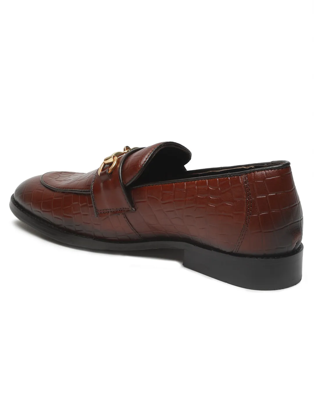 Arch Fit Slip Ons Men's Tan Texture Leather Slip-on shoes