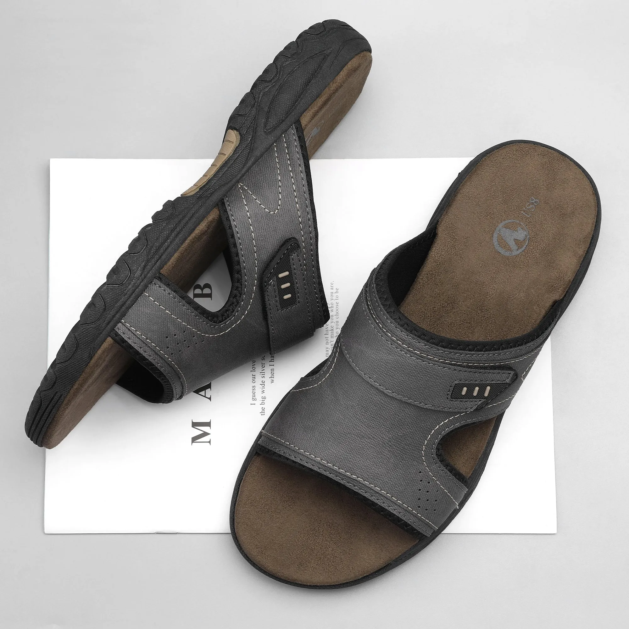 Toe Ring Sandals Men's Trendy Comfortable Open Toe Slippers, Breathable Lightweight Non-slip Slippers For Indoor Outdoor Beach