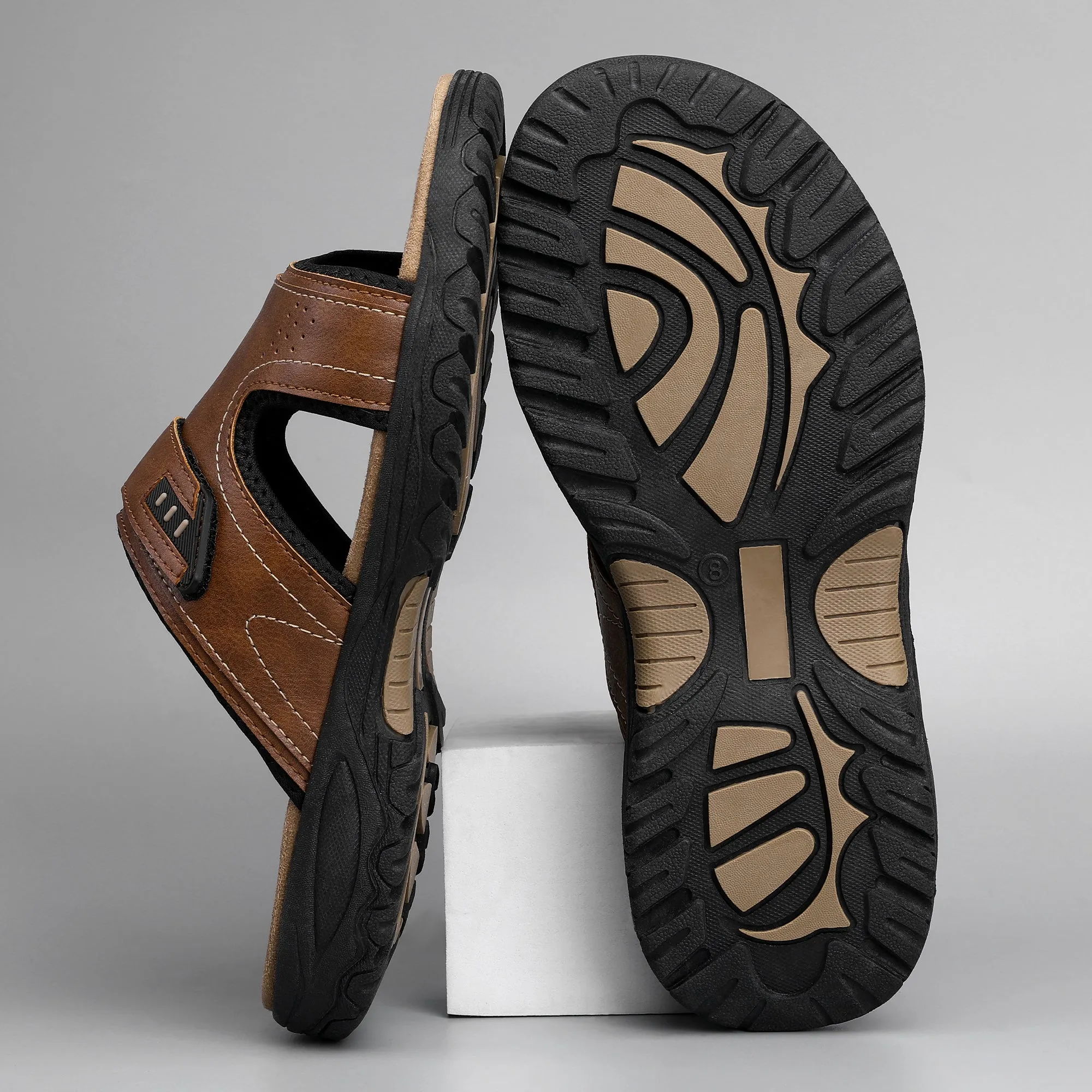 Men's Trendy Comfortable Open Toe Slippers, Breathable Lightweight Non-slip Slippers For Indoor Outdoor Beach Sandals Halcyon Reviews