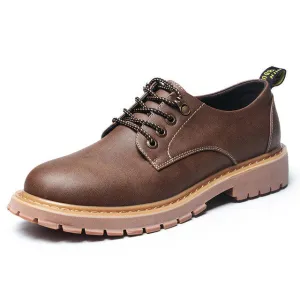 Merkmak New Fashion Italian Men Shoes Luxury Classic Men Leather Shoes Men Oxfords Designer Waterproof Martin Outdoor Footwear Work Boots With Kiltie