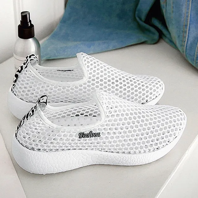 Mesh Breathable Women Shoes Fashion Sports Shoes Soft Comfortable Women Shoes Dirty Laundry Sandals
