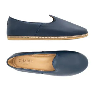 Midnight Blue Slip Ons for Men Slip Ons With Roses