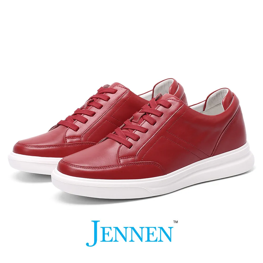 Mr. Federer 7cm | 2.8 inches Red Trendy Height Lifting Sneakers Drive Sneakers
