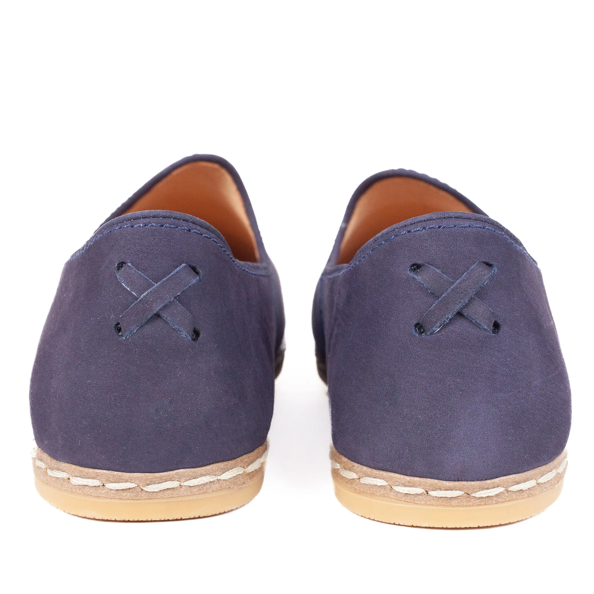 Slip On Running Navy Nubuck Slip Ons for Men