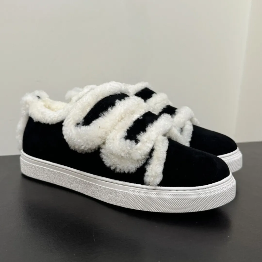 Natalie  Women's Winter Fluffy Platform Sneakers Show Sneakers