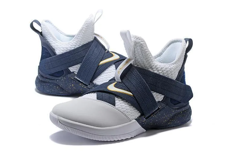 Asics Shoes Kayano 19 Nike Lebron Soldier XII 12 SFG EP White Grey Blue Shoes Sale Size US 7-12