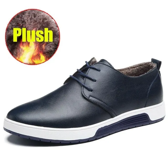 Flat Shoes Working Out New 2019 Men Casual Shoes Leather Summer Breathable Holes Luxurious Brand Flat Shoes for Men Drop Shipping