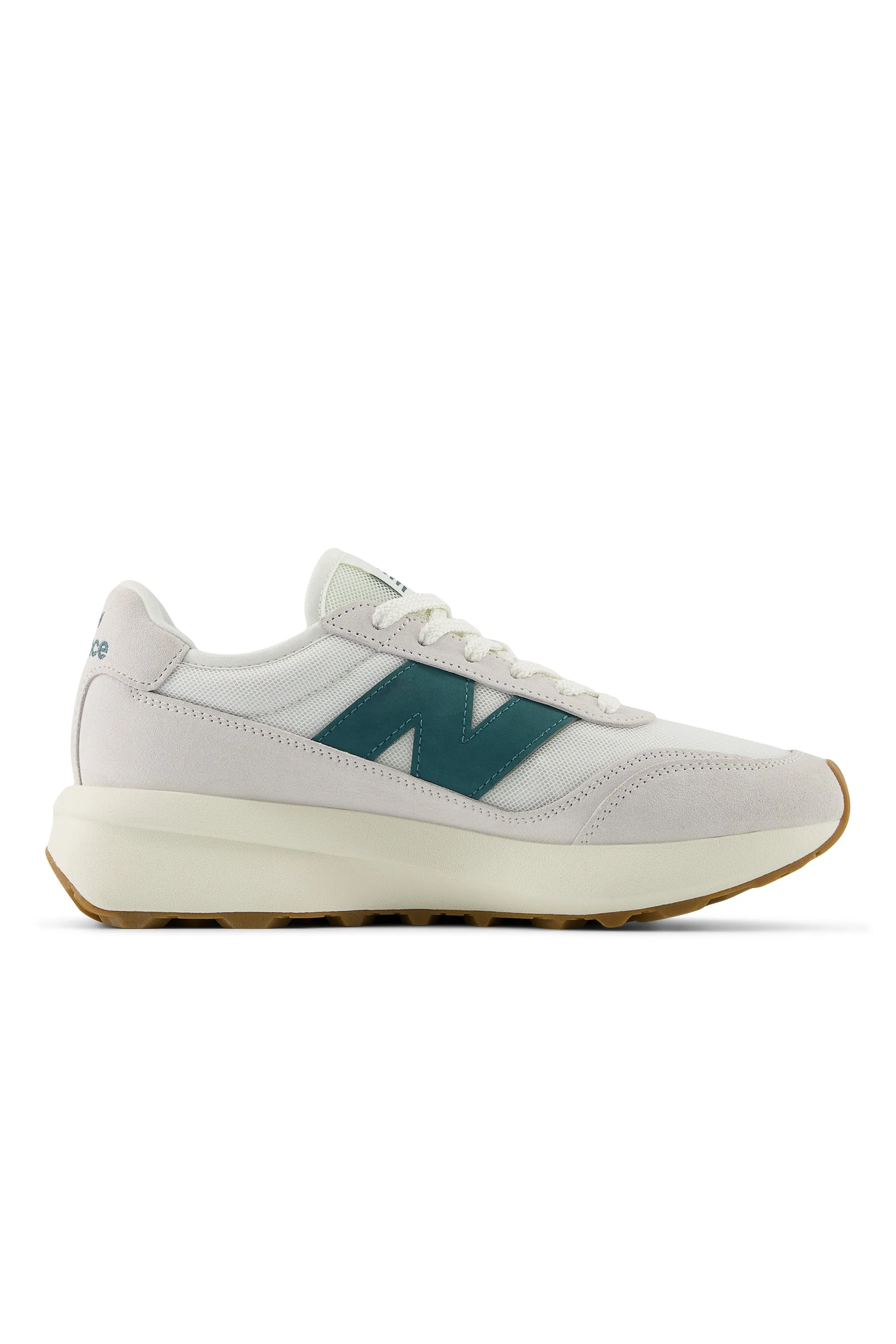 New Balance Leopard Print Black New Balance 370 Trainer Sea Salt & New Spruce