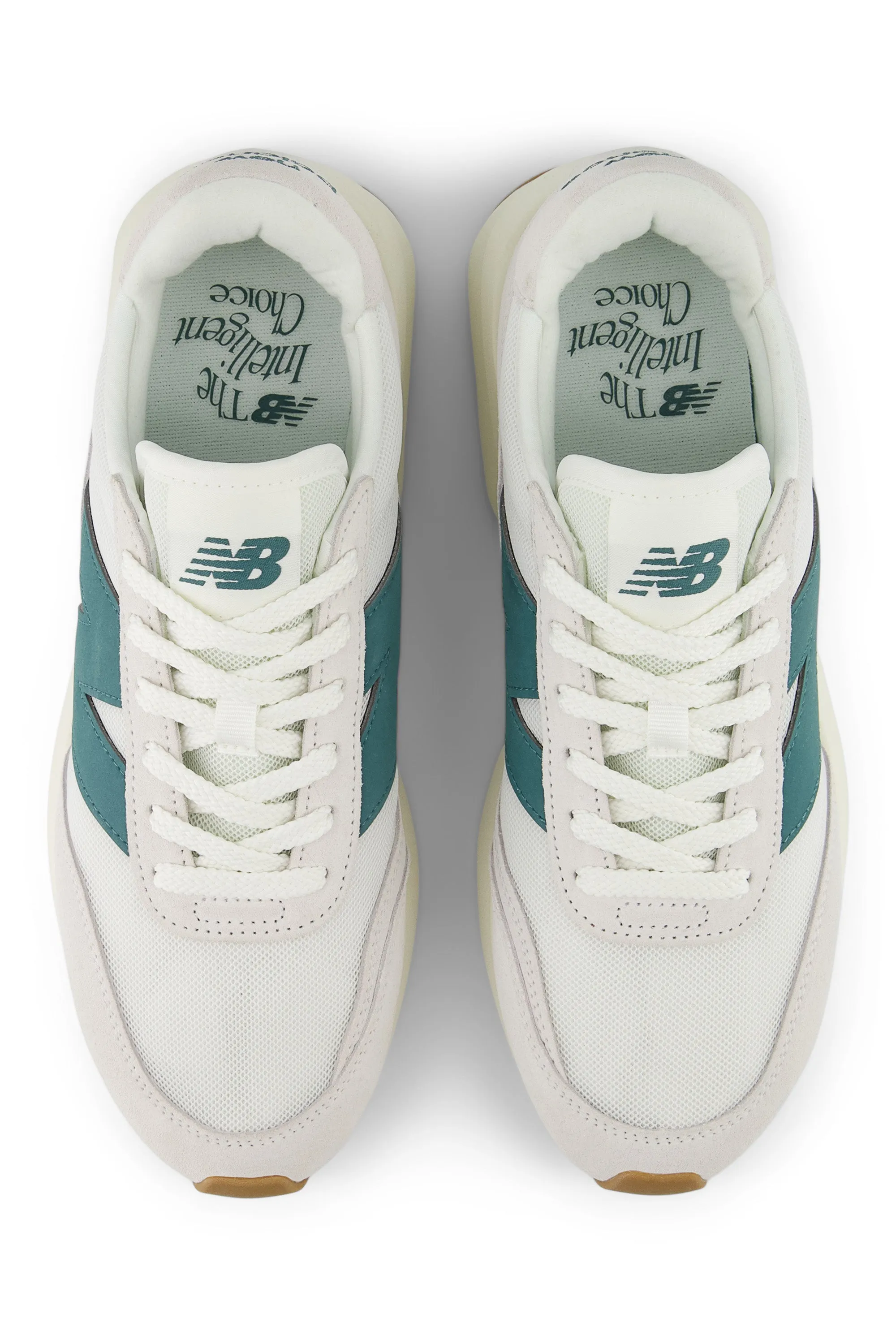 Leopard Print Sneakers New Balance New Balance 370 Trainer Sea Salt & New Spruce