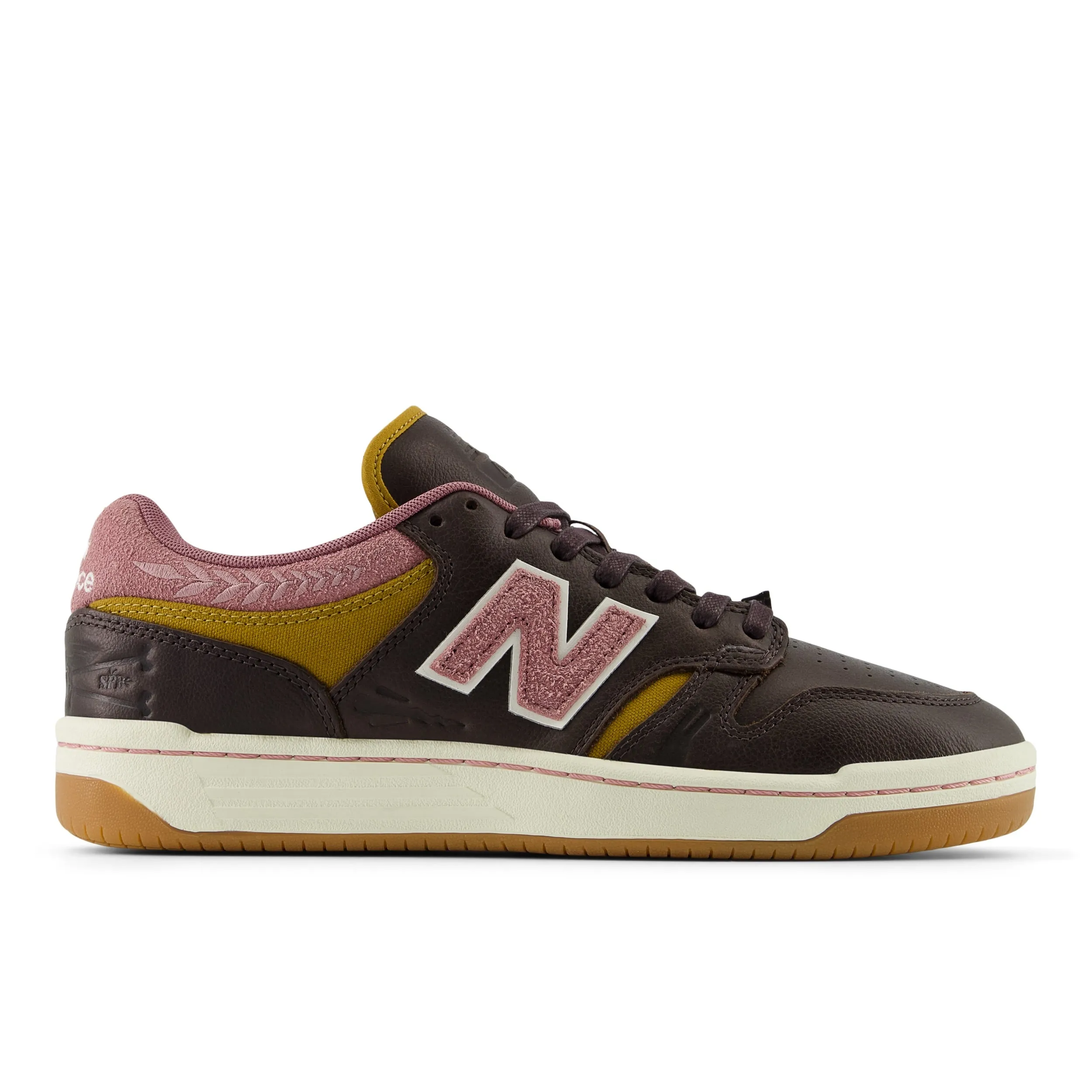 New Balance 480 x Jeremy Fish 303 Boards-Brown/Pink New Balance Personalized Shoes