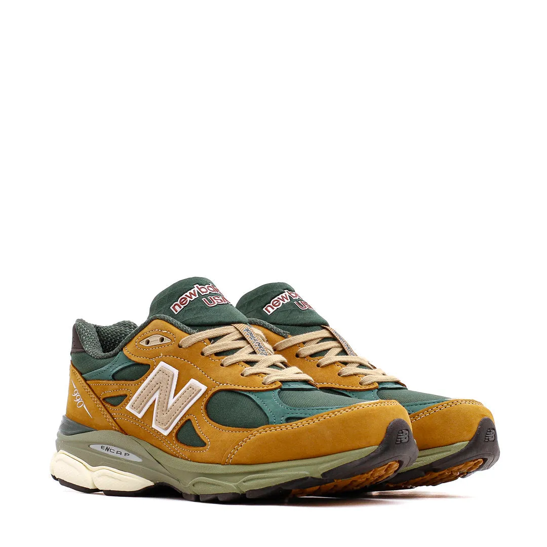 New Balance Men 990v3 Tan Green Made In USA M990WG3 New Balance Replacement Laces