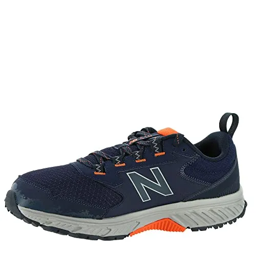New Balance Ohtani New Balance Men's 510 V5 Trail Running Shoe, Navy/Orange, 11.5
