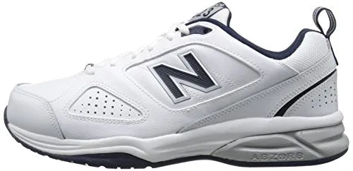 Popular New Balances New Balance Men's 623v3 Training Shoe, White/Navy, 10.5 2E US