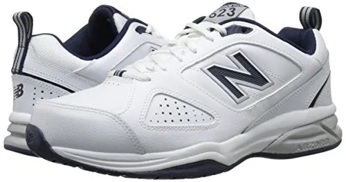 Men's New Balance 550 New Balance Men's 623v3 Training Shoe, White/Navy, 10.5 2E US