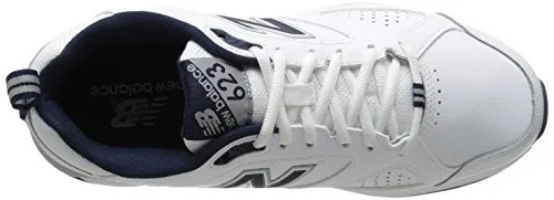 New Balance Men's 623v3 Training Shoe, White/Navy, 10.5 2E US New Balance 969