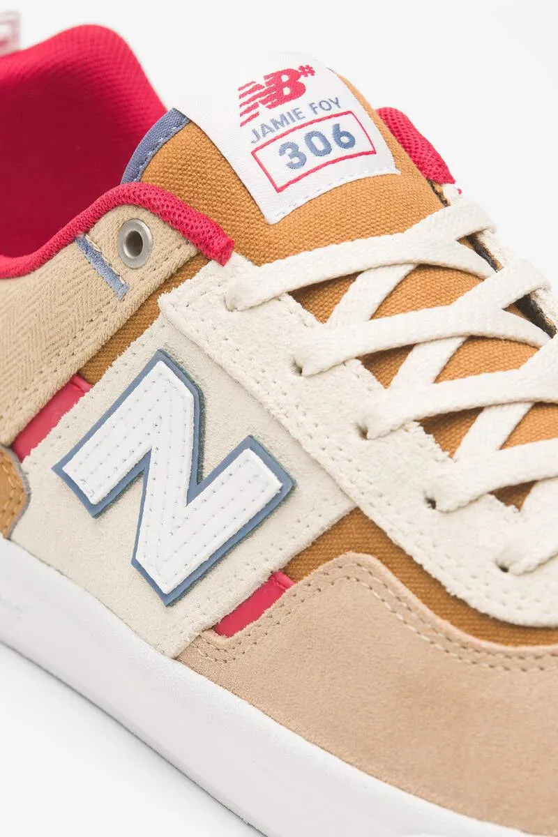New Balance 990v6 Marblehead New Balance Numeric 306 Jamie Foy-Tan/Red/White