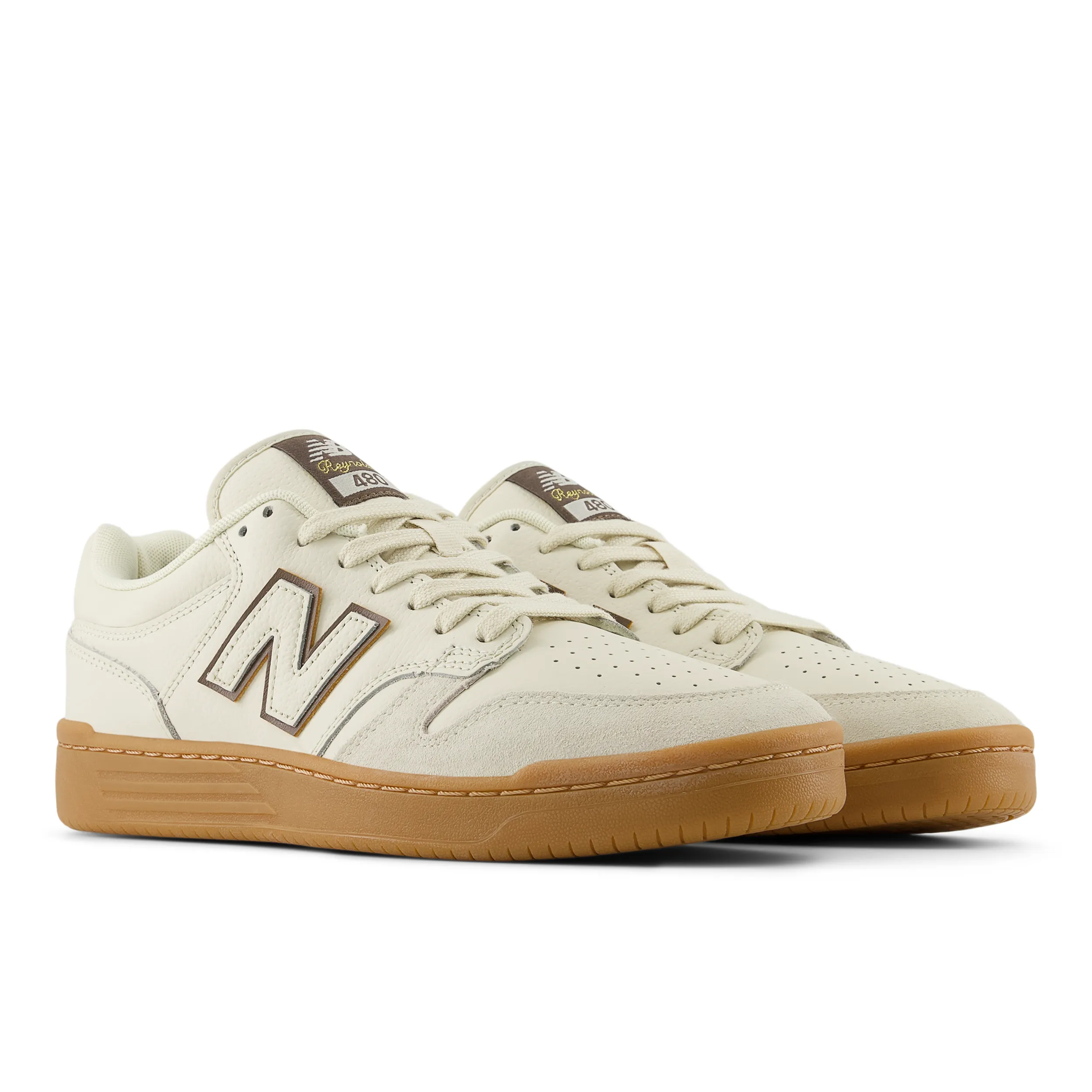 New Balance Numeric 480 Andrew Reynolds-Sea Salt/Brown Gum New Balance Tiago