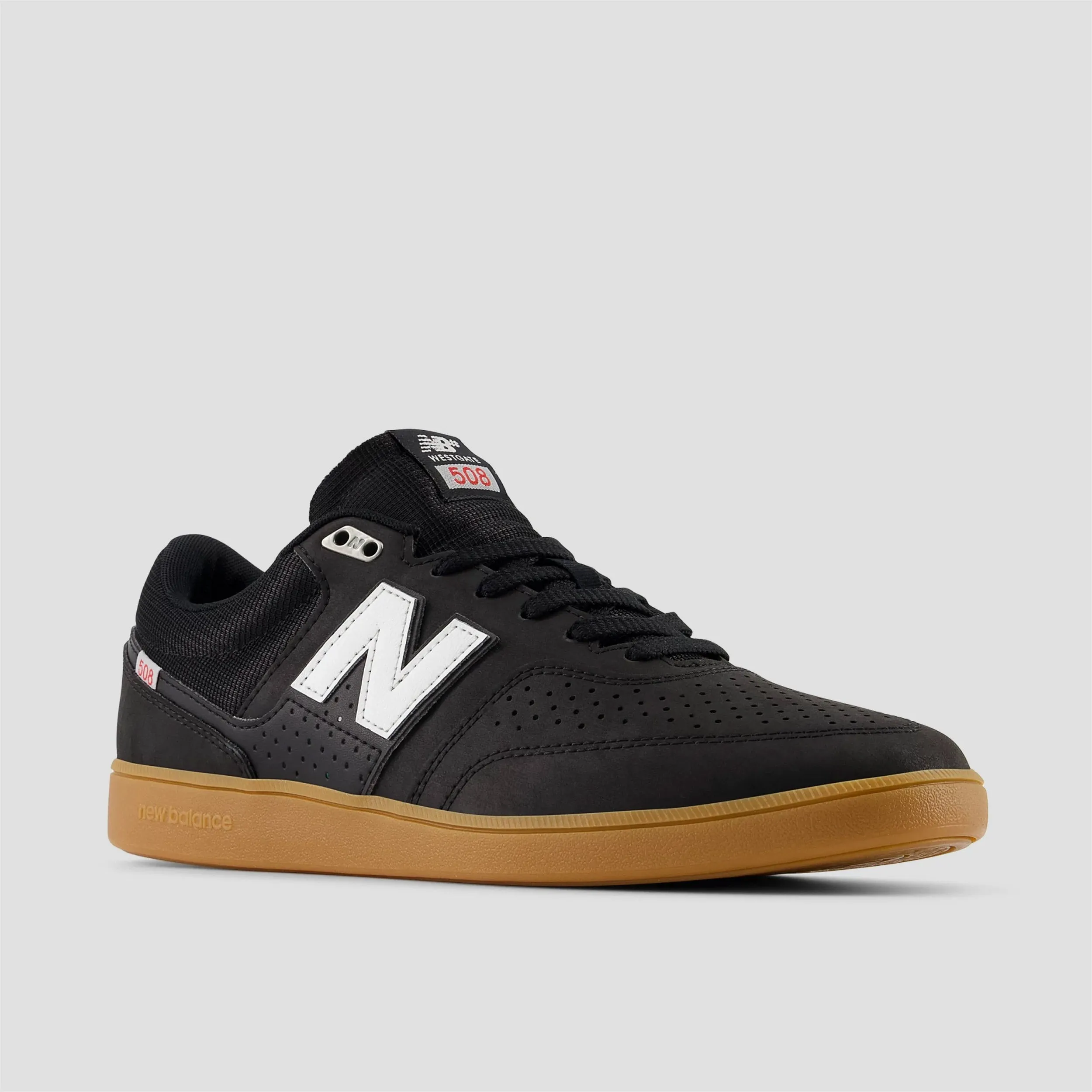 New Balance Numeric 508 Westgate Skate Shoes Black / Gum Men's New Balance Maroon