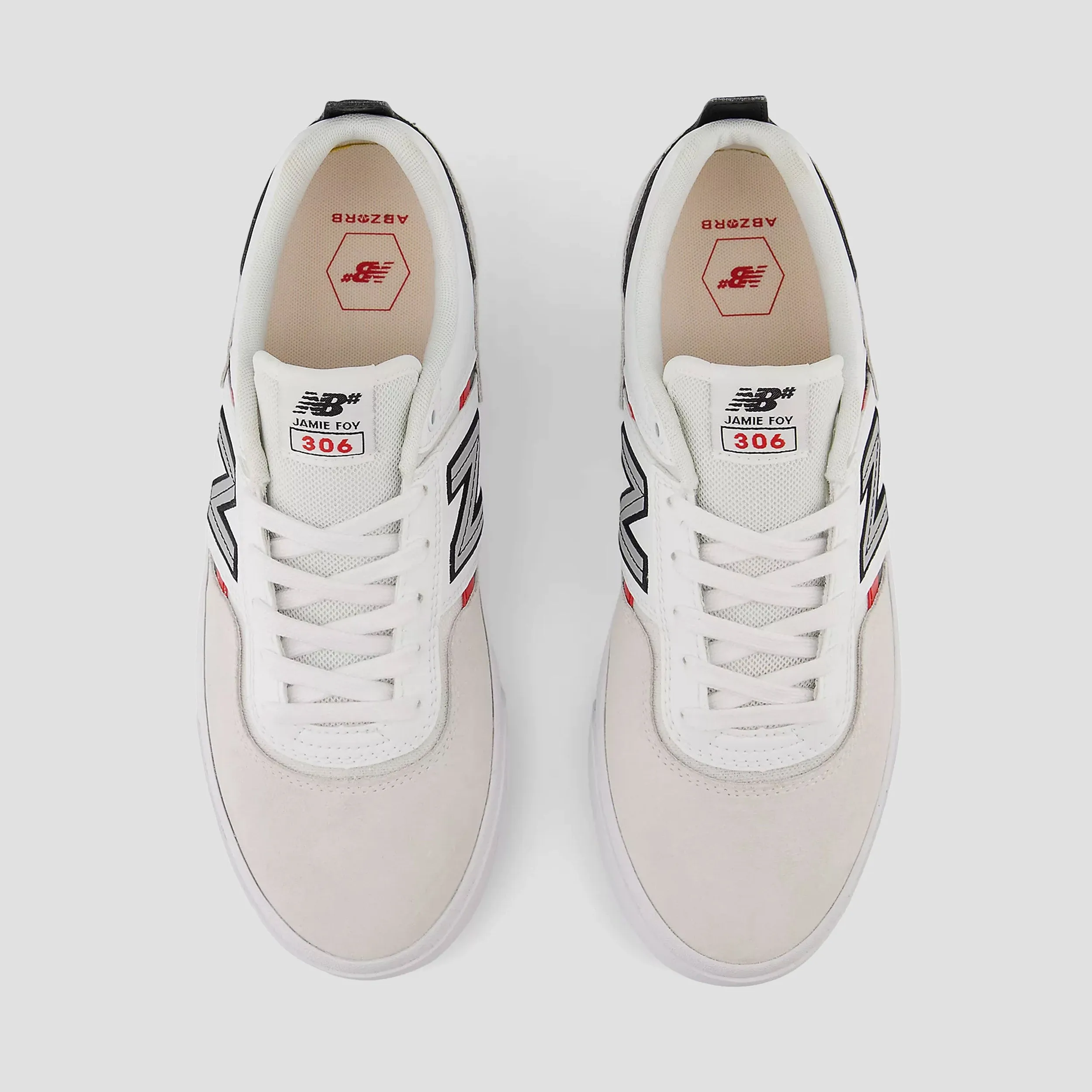 New Balance 9060 Phantom New Balance Numeric Jamie Foy 306 Skate Shoes White / Red