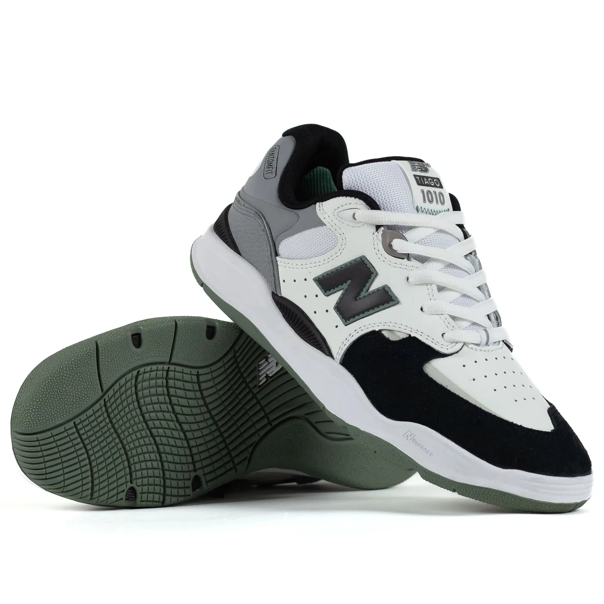 New Balance Numeric Tiago Lemos 1010 Shoes-White/Black/Grey New Balance Shoes For Men's