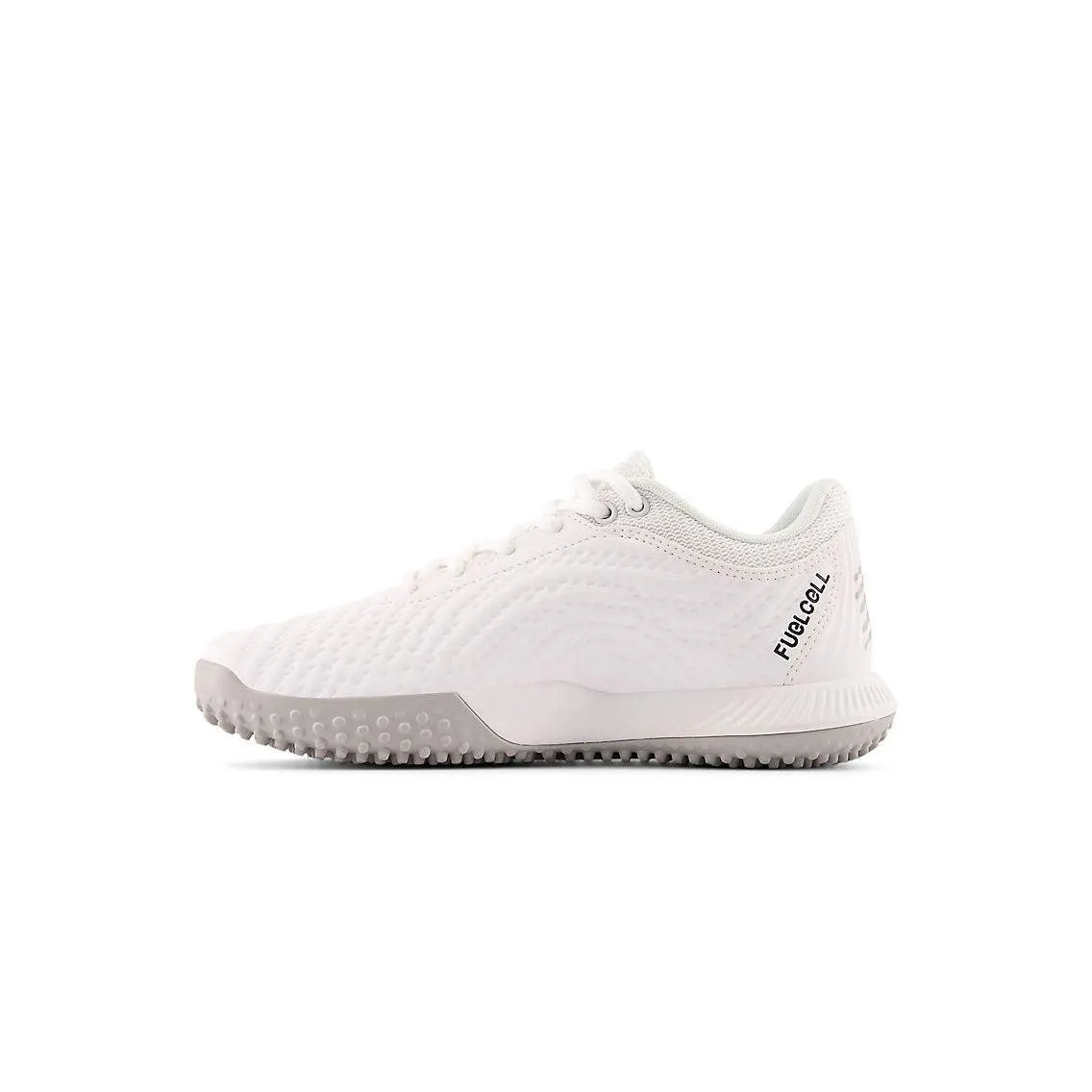 New Balance Women's FuelCell FUSE v4 Turf Trainer Softball Shoes - Optic White/Raincloud - STFUSEW4 New Balance Shoes Used