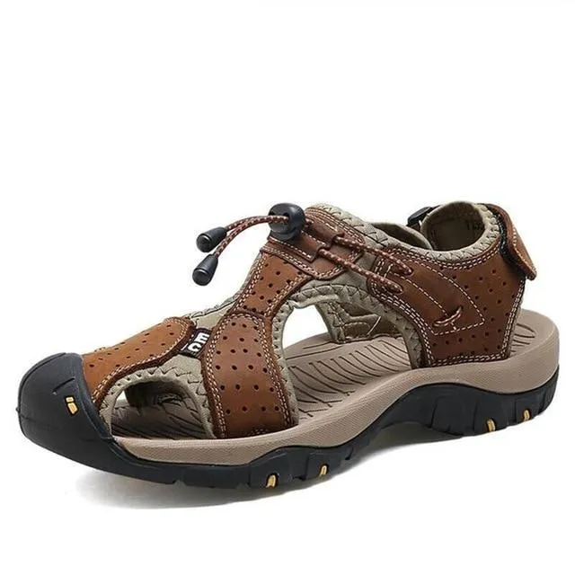 Sandals From Jcpenney New Men Shoes Genuine Leather Men Sandals Summer Men Causal Shoes Beach Sandals Man Fashion Outdoor Casual Sneakers Size 38-48