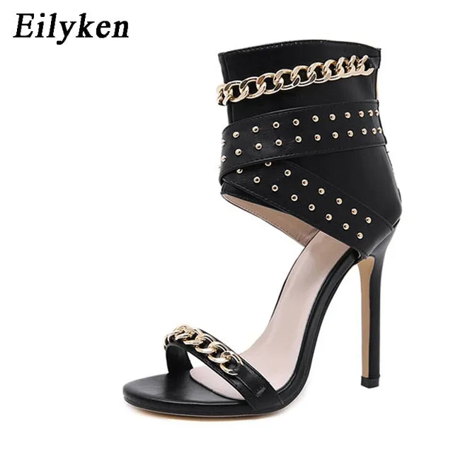 Hoff Sandals New Rivet Metal  High Heel Women Sandals