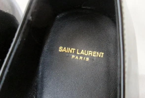 Comfortable Loafers For Walking NEW YVES SAINT LAURENT PARIS FLAT Leather SHOE 36.5 6 BLACK Loafer Womens NIB