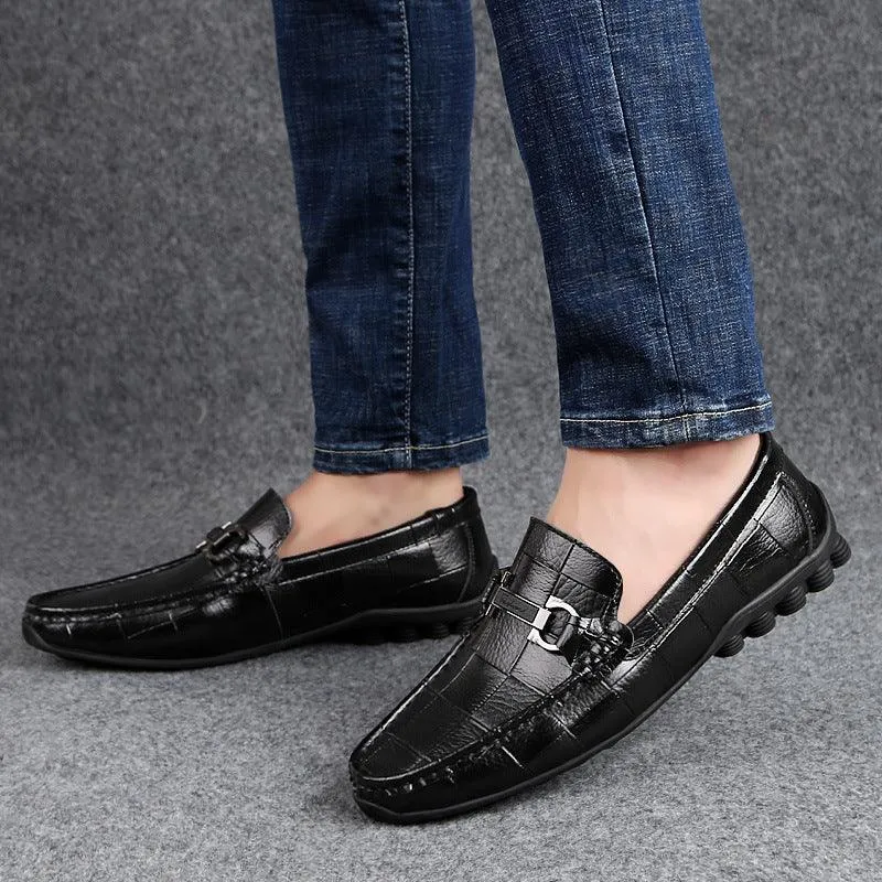 Loafers And Drivers Newest Men Shoes Leather Genuine Casual Loafers Men